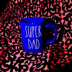 NWT - Rae Dunn SUPER DAD Mug Fathers Day Birthday or Anyday 🦸🏽